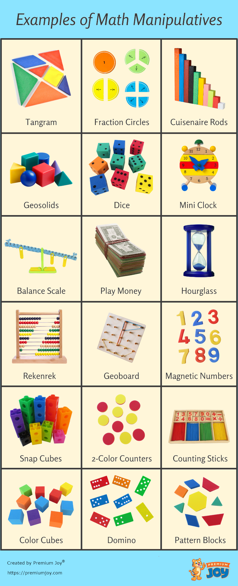 Examples Of Math Manipulatives 