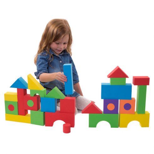 Foam Building Blocks Set - 68 Pieces | Premium Joy