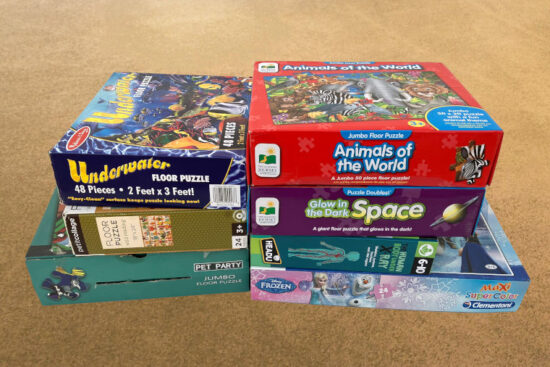giveaway for $100 worth of floor puzzles
