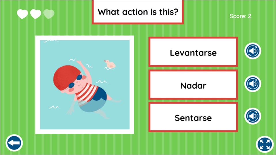 interactive assessment game in the cultured kid